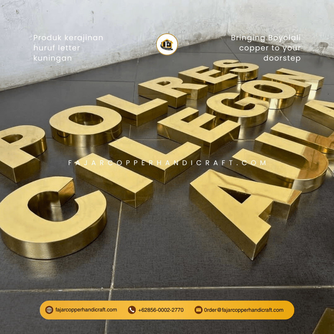 Huruf letter kuningan - Image 3