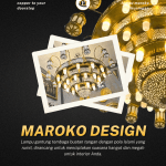 Lampu maroko kuningan hand made - fajar copper handicraft