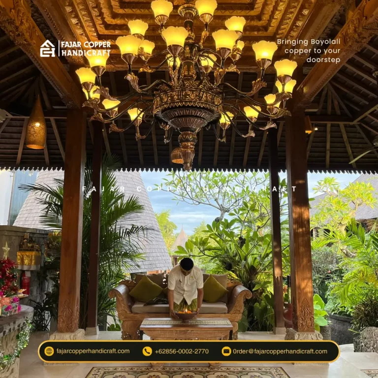 Lampu joglo tembaga - fajar copper handicraft